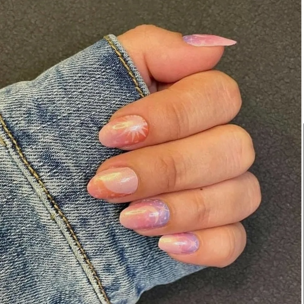 *Retired* Color Street: Star-Crossed | Sun Moon Pink Orange Blue Celestial